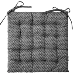 Atmosphera Galette Chaise Otto Gris 38X38Cm- Galettes De Chaise