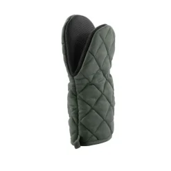 maxibazar Gant Pince 24.5X14.5 Cm Polycoton Et Neoprene Cuistot Kaki- Gants De Cuisine Et Maniques