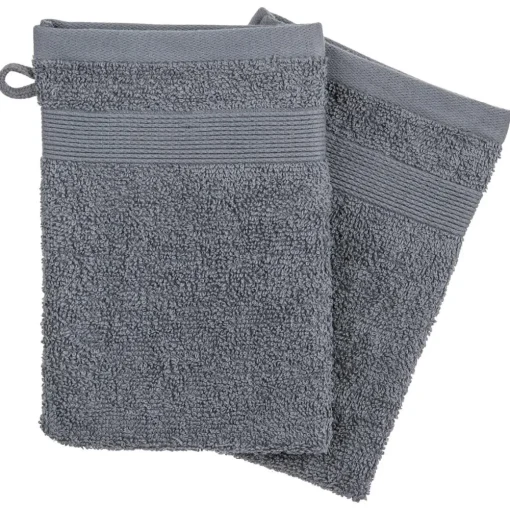 Atmosphera Gant X2 450Gr Gris Fonce 15X21Cm- Eponge 450G