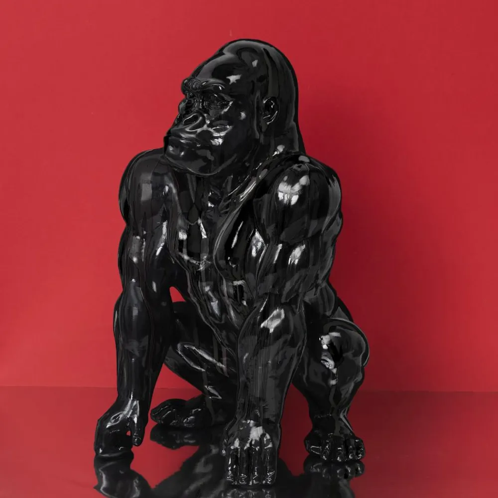 maxibazar Gorille Noir Deco 46Cm- Objets De Decoration