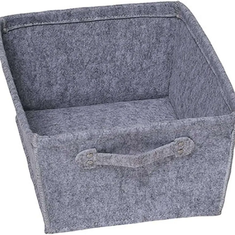 Organisation Du Dressing|* Grande Paniere Dressing Evasee En Feutrine Avec Une Poignee