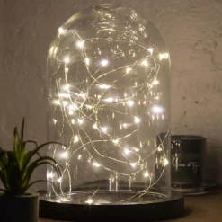 Atmosphera Guirlande 40 Microled Chrome Blanc Chaud- Lampes Led