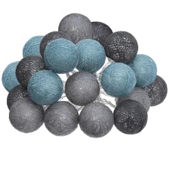 maxibazar Guirlande Led Secteur 20 Boules Tropi D.6Cm- Guirlandes Lumineuses