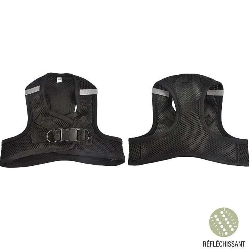 Couchage Et Transport|* Harnais Mesh Reglable Bandes Reflechissantes 33 A 48Cm Noir