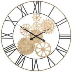 maxibazar Horloge Mecanique Metal Isae D.90Cm- Horloges