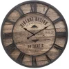 maxibazar Horloge Metal Oscar D.80Cm- Horloges