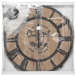 maxibazar Horloge Metal Pouli D.58Cm- Horloges