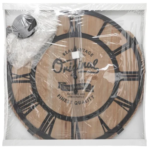 maxibazar Horloge Metal Pouli D.58Cm- Horloges