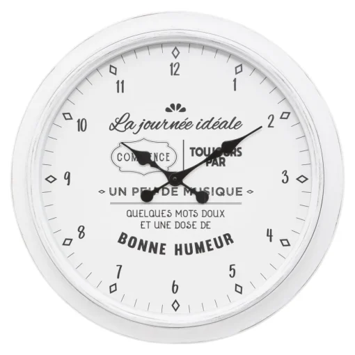 maxibazar Horloge Plastique Citation Liv D.60Cm- Horloges