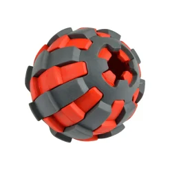 Jouets|* Jouet Balle Distributeur Friandises D.7.8Cm Rouge Gris