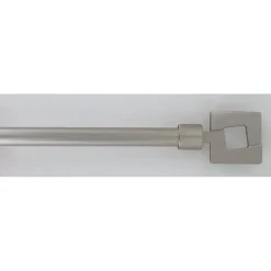 maxibazar Kit Ext 120 210 Cm D16 Embout Studio Argent- Kits De Tringle