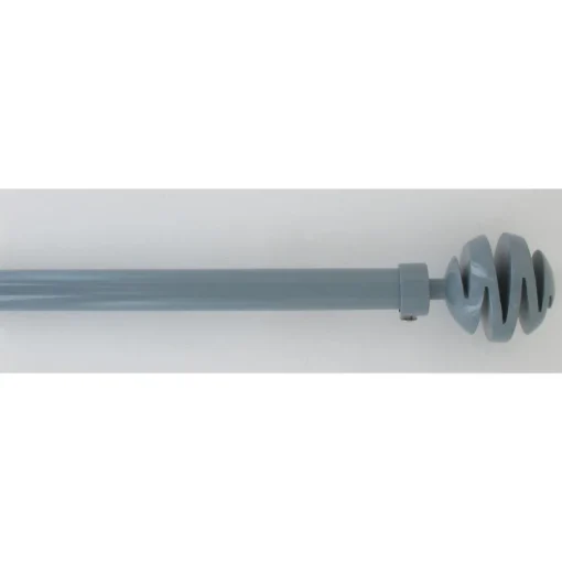 maxibazar Kit Ext 120 210 Cm D19 Embout Villalouise Gris F Laque- Kits De Tringle