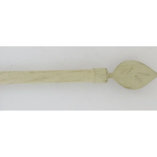 maxibazar Kit Ext 100 190Cm D.19Cm Embout Feuille Ivoire Or- Kits De Tringle