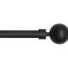 maxibazar Kit Ext D.19Cm Embout Basic Noir Mat- Kits De Tringle
