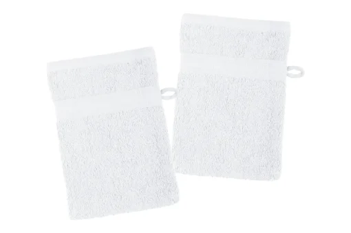 maxibazar Lagune Lot 2 Gants 15X21 Blanc- Eponge Bio 500G