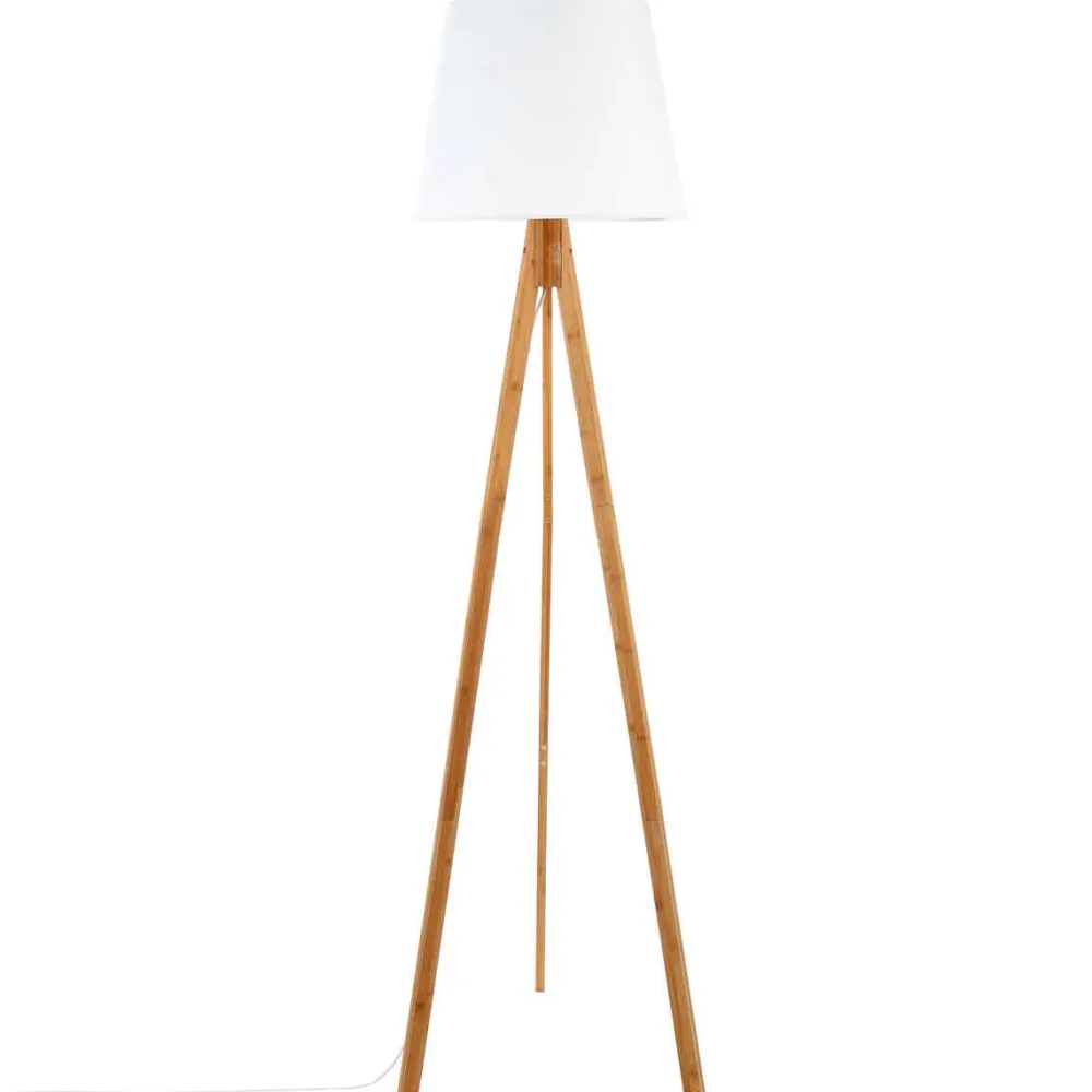 Atmosphera Lampadaire Bahi Blanc H.160Cm- Lampadaires
