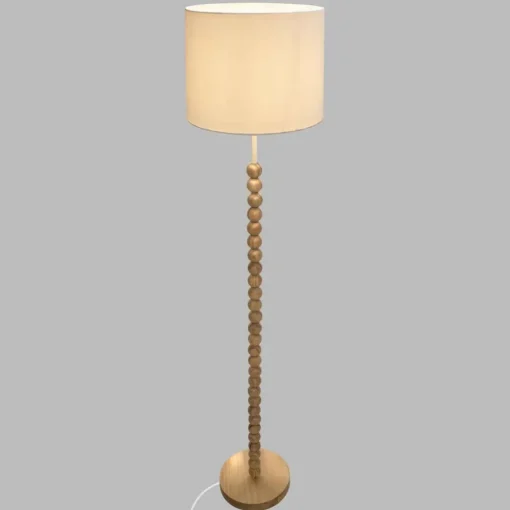 Atmosphera Lampadaire Droit Nino Blanc H.146Cm- Lampadaires
