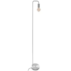 Atmosphera Lampadaire Metal Argent Keli H.150Cm- Lampadaires
