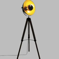 Atmosphera Lampadaire Trepied Loft Noir Lahti- Lampadaires