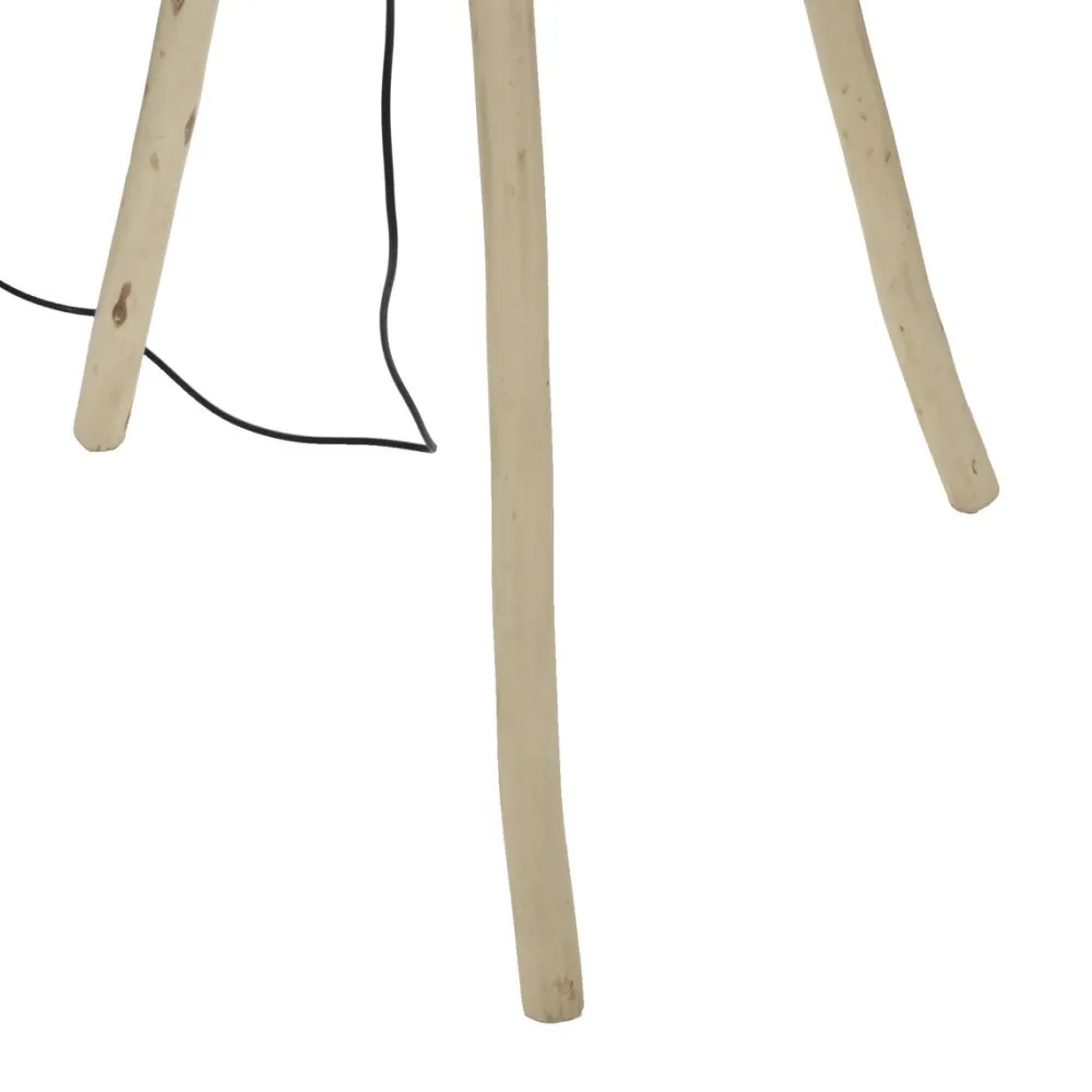maxibazar Lampadaire Trepied Seav Naturel H.151Cm- Luminaires