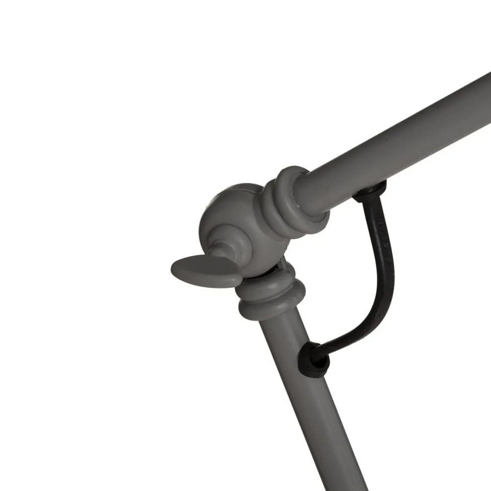 Atmosphera Lampe Arc Aude Gris H.62Cm- Lampes A Poser