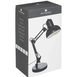maxibazar Lampe Arc Bren Noir H.55.8Cm- Lampes A Poser