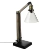 Atmosphera Lampe Arc Metal Et Bois Alak Marron H.59Cm- Lampes A Poser