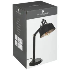 maxibazar Lampe Arc Soul Noir H.55.8Cm- Lampes A Poser