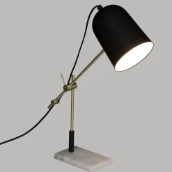 Atmosphera Lampe Arc Suite Noir Dore H.40Cm- Lampes A Poser