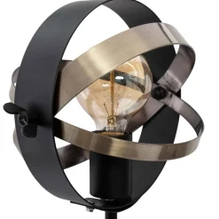Atmosphera Lampe Bois Et Metal Fibi H.54Cm- Lampes A Poser