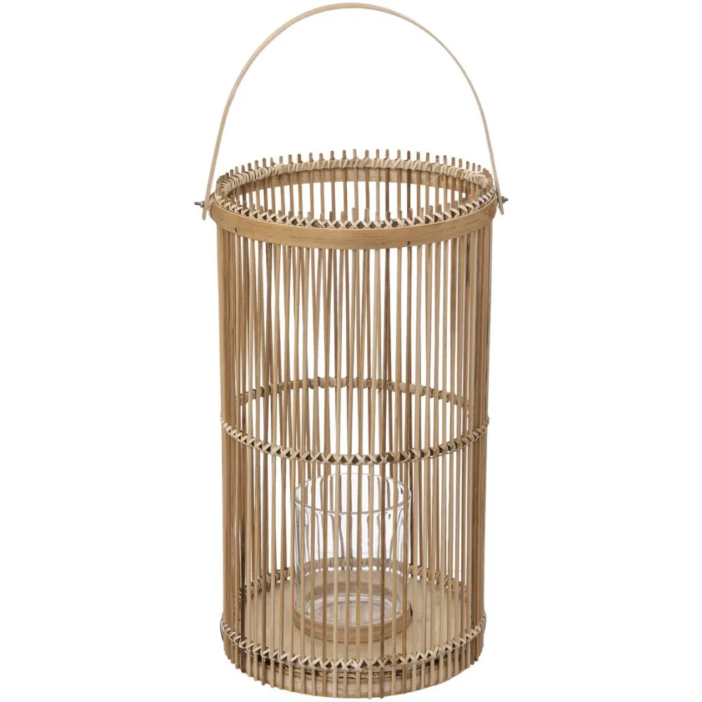 maxibazar Lanterne Bambou D.21X36Cm- Lanternes