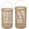 maxibazar Lanterne Bambou D.25X40Cm- Lanternes