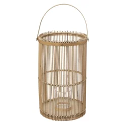 maxibazar Lanterne Bambou D.25X40Cm- Lanternes