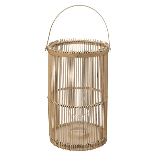 maxibazar Lanterne Bambou D.25X40Cm- Lanternes