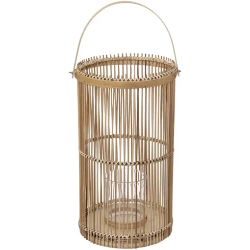 maxibazar Lanterne Bambou D.25X40Cm- Lanternes
