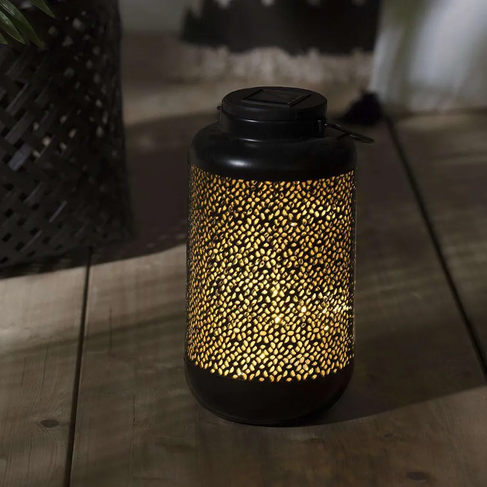 Atmosphera Éclairage Et Liminaire Extérieur>Lanterne Metal Solaire H.25.5Cm