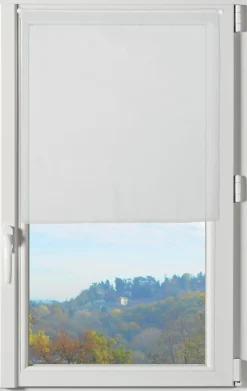 maxibazar Lisa Paire Brise Bise 45X60 Blanc- Petits Vitrages
