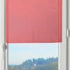 maxibazar Lisa Paire Brise Bise 60X90 Rouge- Petits Vitrages