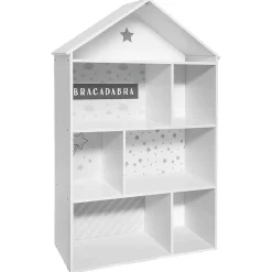 Atmosphera Bibliothèques></noscript>Maison 7 Cases Grise D.73.5X30X114Cm