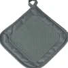 maxibazar Manique 19X19 Cm Polycoton Silicone Cuistot Anthracite- Gants De Cuisine Et Maniques
