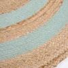 maxibazar Maori Tapis Aqua D.90Cm- Tapis Deco