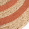 maxibazar Maori Tapis Brique D.90Cm- Tapis Deco
