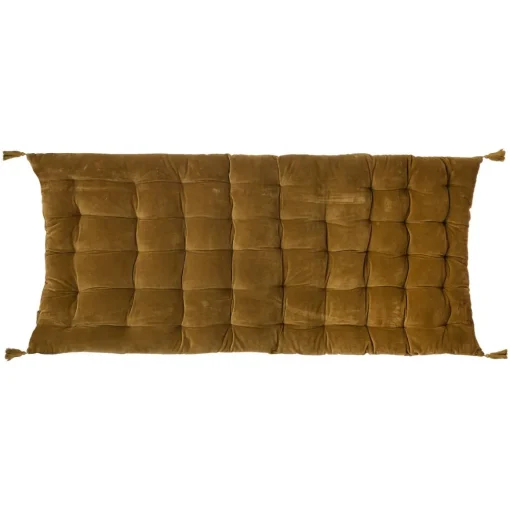 maxibazar Matelas Sol Velours Night Moutarde 60X120Cm- Textile Deco