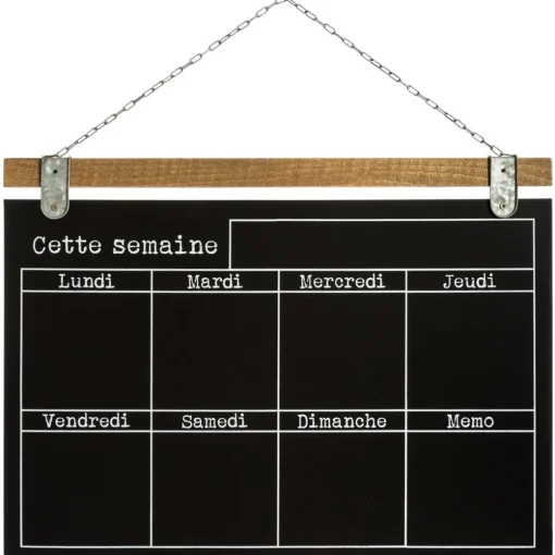 Atmosphera Memo Semainier Ardoise 69X50Cm- Memos Et Semainiers