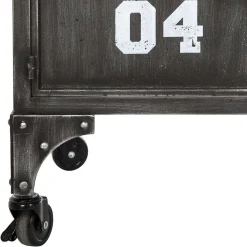 Atmosphera Meubles D'Entrée></noscript>Meuble Metal 6 Portes Sevin