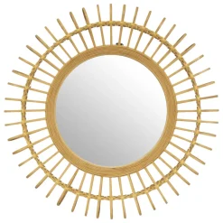 maxibazar Miroir Bambou Danica D.70Cm- Miroirs Deco