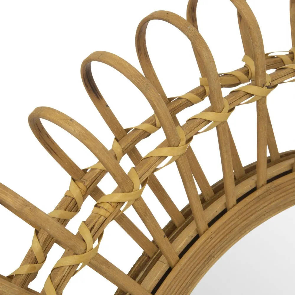 maxibazar Miroir Bambou Danica D.70Cm- Miroirs Deco