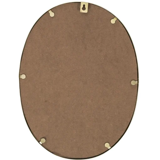 maxibazar Miroir Deco Contour Deco Dore Ovale- Miroirs Deco