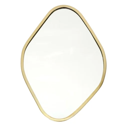 maxibazar Miroir Deco Contour Deco Dore Losange- Miroirs Deco