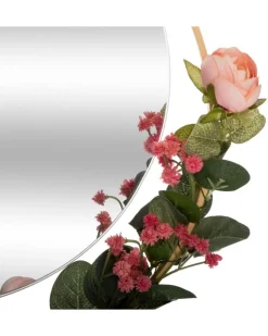 Atmosphera Miroir Fleur Poesie D.33Cm- Decoration Murale
